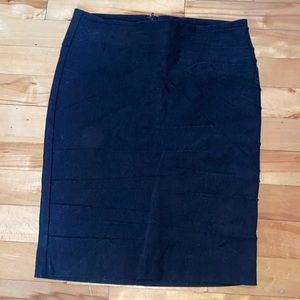 Black bodycon skirt